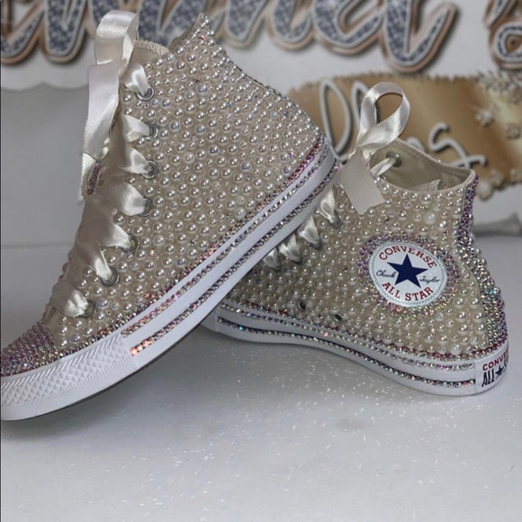 Converse Shoes - Bedazzled converse